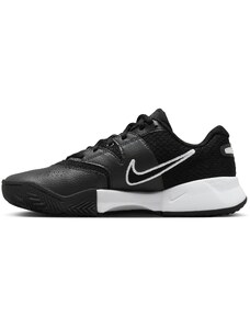 NIKE Спортни обувки 'Court Lite 4 Clay' черно / бяло