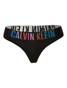 Calvin Klein Underwear Стринг 'Intense Power Pride' лазурно синьо / лилав / неоново червено / черно