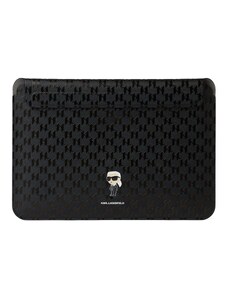 Karl Lagerfeld Чанта за лаптоп черно / мръсно бяло