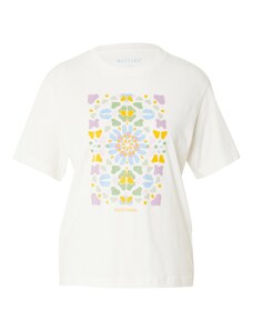 MUSTANG Тениска 'FLORIS' светлосиньо / зелено / лилав / мръсно бяло