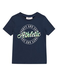 KIDS ONLY Тениска 'SILLE' тъмносиньо / светлозелено / бяло