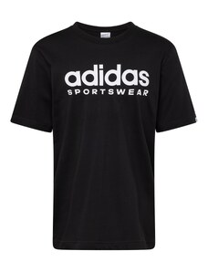 ADIDAS SPORTSWEAR Функционална тениска черно / бяло