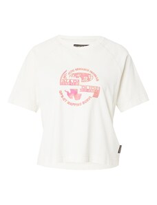 NAPAPIJRI Тениска 'S-ABERDEEN' розово / питая / бяло