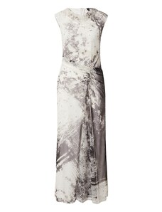 DKNY Вечерна рокля тъмносиво / черно / естествено бяло