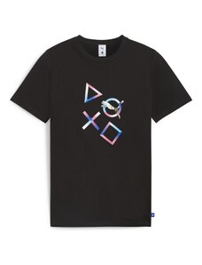 PUMA Тениска 'PUMA X PLAYSTATION' синьо / розово / черно / бяло