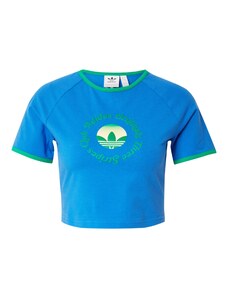 ADIDAS ORIGINALS Тениска лазурно синьо / пастелно жълто / зелено