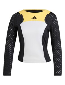 ADIDAS PERFORMANCE Функционална тениска 'Free Lift' жълто / черно / бяло