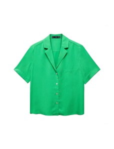 MANGO Блуза 'MOMA' зелено