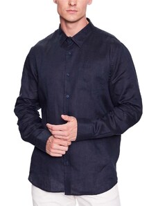 GUESS Риза Ls Island Linen Shirt M2YH44WERX0 g7v2 smart blue