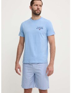 Пижама Tommy Hilfiger мъжка в синьо с десен UM0UM03171