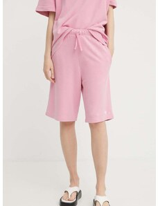 Къс панталон IRO в розово с изчистен дизайн с висока талия