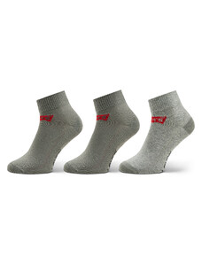 Комплект 3 чифта къси чорапи мъжки Levi's 37157-0179 Middle Grey Melange