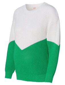 Esprit Maternity Пуловер тревнозелено / бяло
