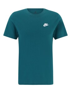 Nike Sportswear Тениска 'Club' петрол / бяло