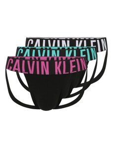 Calvin Klein Underwear Слип 'Intense Power' нефритено зелено / магента / черно / бяло