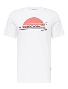 G-Star RAW Тениска 'Sunrise' светлочервено / черно / бяло