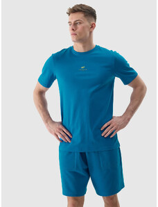 Men's Plain T-Shirt Regular 4F - Cobalt