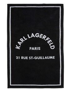 Karl Lagerfeld Хавлия за плаж черно / бяло