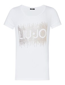 Liu Jo Тениска сребърно / бяло