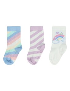 Lindex Къси чорапи светлосиньо / люляк / розово / мръсно бяло