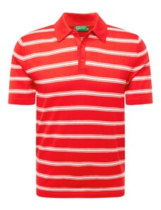 UNITED COLORS OF BENETTON Тениска червено / мръсно бяло
