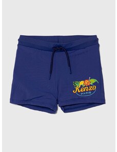 Детски плувни шорти Kenzo Kids в синьо