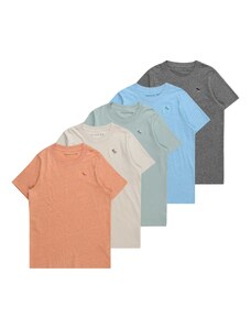 Abercrombie & Fitch Тениска бежово / светлосиньо / тъмносиво / мента / корал