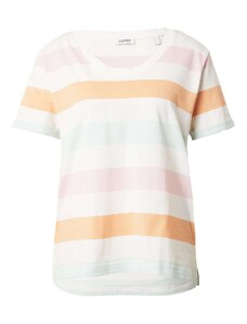 ESPRIT Тениска светлосиньо / оранжево / бледорозово / мръсно бяло