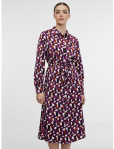 Orsay Purple Women's Patterned Shirt Dress - Women's