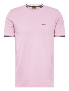 BOSS Тениска ' Taul ' пастелно розово / черно