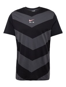 Nike Sportswear Тениска 'AIR' сиво / праскова / черно / бяло