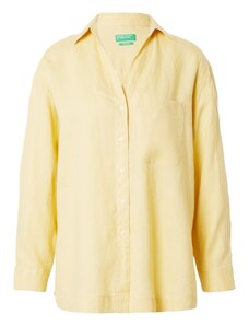 UNITED COLORS OF BENETTON Блуза пастелно жълто