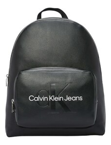 Calvin Klein Jeans Раница 'CAMPUS BP40' черно / бяло