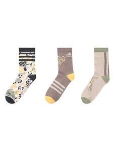 ADIDAS SPORTSWEAR Спортни чорапи сепия / светлокафяво / черно / бяло