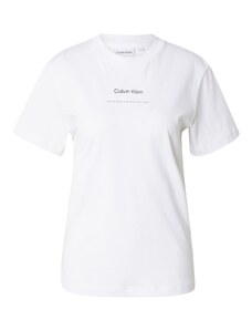 Calvin Klein Тениска черно / бяло