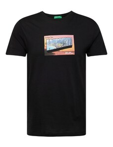 UNITED COLORS OF BENETTON Тениска светлосиньо / светлозелено / бледорозово / черно