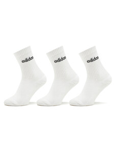 Дълги чорапи unisex adidas Linear Crew Cushioned Socks 3 Pairs HT3455 white/black