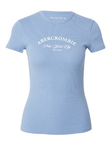 Abercrombie & Fitch Тениска светлосиньо / бяло