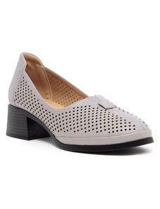Obuvnazona Сиви дамски обувки на ток A123-11