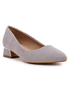 Obuvnazona Сиви дамски обувки на нисък ток M362 grey