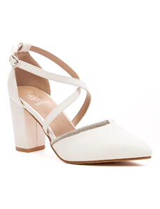 Obuvnazona Бели дамски обувки Q0-1633 white