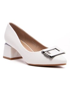 Obuvnazona Бели дамски обувки Q0-1637 white