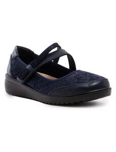 Obuvnazona Тъмносини дамски обувки с залепване M0-1579 blue