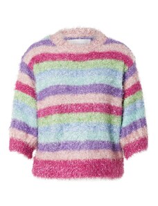Fabienne Chapot Пуловер 'Kitty' светлосиньо / светлозелено / лилав / розово