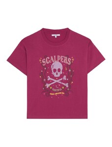 Scalpers Тениска 'Skull Festival Tee' пурпурно