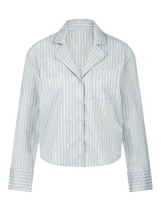 Hunkemöller Тениска за спане сиво / лилав / мръсно бяло