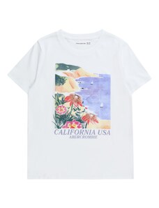 Abercrombie & Fitch Тениска цвят "пясък" / светлосиньо / тъмнозелено / бяло