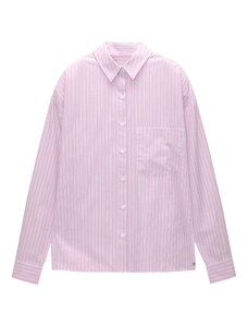 Pull&Bear Тениска за спане лилав / еосин / бяло