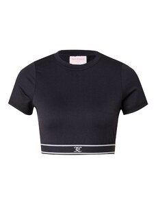 Juicy Couture Sport Функционална тениска черно / бяло