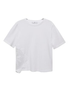 MANGO Тениска 'TAGLI2' бяло